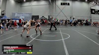 96 lbs Round 2 (4 Team) - Evan Becker, Kings K6 vs Dominic Giannoni, Mat Assassins Red