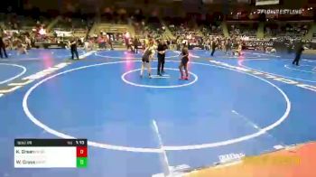 96 lbs 1/4 Finals - Kameron Jr. Green, Nebraska Wrestling Academy vs Wyatt Cross, Team Donahoe