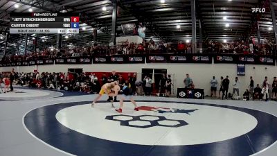 61 kg Champ. Round 3 - Jett Strickenberger, Black Fox Wrestling Academy vs Carter Dibert, Young Guns Wrestling Club