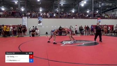 86 kg Round Of 32 - Brock Fettig, Jackrabbit Wrestling Club vs Tye Monteiro, Unattached