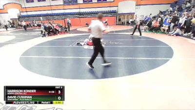 157 lbs Cons. Round 3 - David Cushman, Wisconsin - Platteville vs Harrison Konder, North Central (IL)