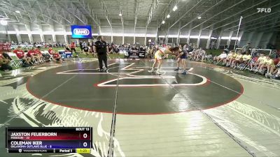 215 lbs Quarters & 1st Wb (16 Team) - Jaxston Feuerborn, Missouri vs Coleman Iker, Oklahoma Outlaws Blue