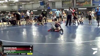 90 lbs Placement Matches (8 Team) - Beckhem Fields, Alabama Elite Black vs Edward Smith, Short Time WC