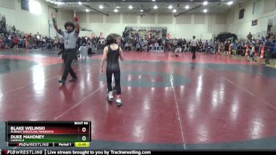 65 lbs Cons. Round 3 - Blake Welinski, Pursuit Wrestling Minnesota vs Duke Mahoney, Lakeville