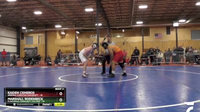 285 lbs Round 1 (6 Team) - Marshall Rodenbeck, Clackamas Community College vs Kaiden Cisneros, Arizona Christian University