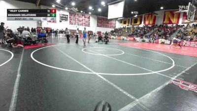 165 lbs Cons. Round 4 - Benjamin DeLaTorre, South Hills vs Riley Carnes, Temescal Canyon