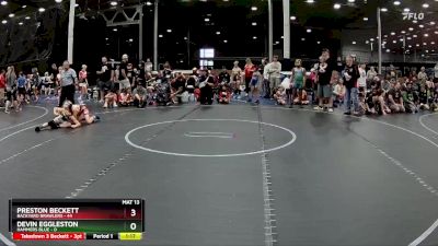 80 lbs Round 6 (8 Team) - Preston Beckett, Backyard Brawlers vs Devin Eggleston, Hammers Blue