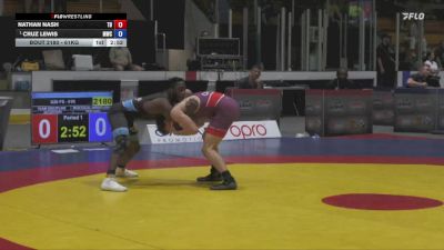 61kg Cons. Semi - Nathan Nash, Team Discipline vs Cruz Lewis, Montreal Wrestling Club
