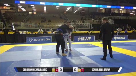 Donnie Jesus Brown vs Christian Michael Bambic 2025 Pan Jiu Jitsu IBJJF Championship