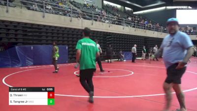 220 lbs Consi Of 8 #2 - Quintin Thraen, Rio Grande vs Shaun Tangree Jr, Green Creek