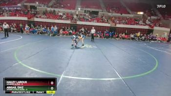 114 lbs Round 1 (16 Team) - HAILEY LAROUX, Leander Glenn vs Abigail Diaz, Amarillo Palo Duro