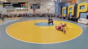 113 lbs 7th Place Match - Xavier Ramos, A.I. Dupont vs Colton Price, Smyrna H S
