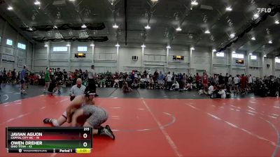 215 lbs Round 2 (4 Team) - Owen Dreher, Ohio Titan vs Javian Aguon, Capital City WC