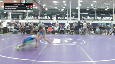 134 lbs Quarterfinal - Tobias Mcintyre, Blue Knights Alpha vs Brady Slicker, Kraken Grizzly - HSC