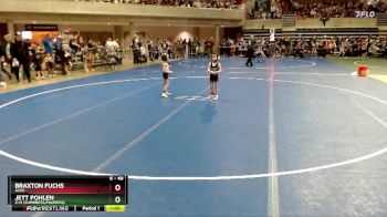 40 lbs Champ. Round 1 - Jett Pohlen, Z-M (Zumbrota/Mazeppa) vs Braxton Fuchs, ACGC