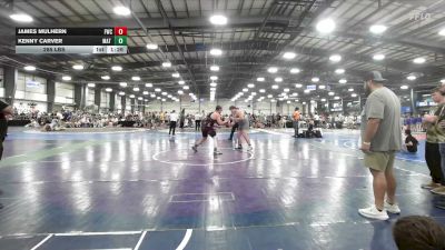285 lbs Rr Rnd 3 - James Mulhern, Freakztyle Elite - HSB vs Kenny Carver, Mat Warriors Red - HSB