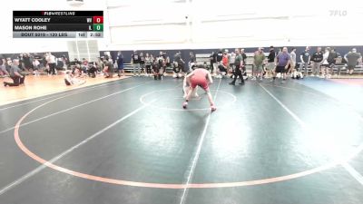120 lbs Round Of 32 - Wyatt Cooley, WV vs Mason Rohe, IL