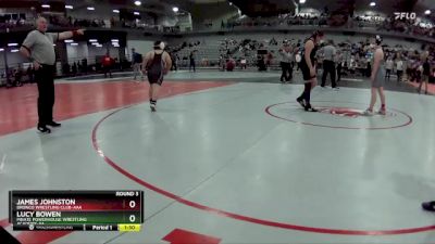 170 lbs Round 3 - James Johnston, Bronco Wrestling Club-AAA vs Lucy Bowen, Pirate Powerhouse Wrestling Academy-AA