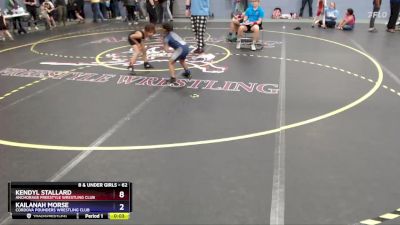 62 lbs Cons. Semi - Kendyl Stallard, Anchorage Freestyle Wrestling Club vs Kailanah Morse, Cordova Pounders Wrestling Club