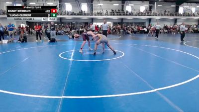 Elite 157 lbs Cons. Round 5 - Brady Swenson, Augsburg College vs Lucas Clement, Quincy
