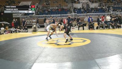 132 lbs 3rd Place - Shai Sabag, Germantown Academy vs Marcus Heck, Wyoming Seminary