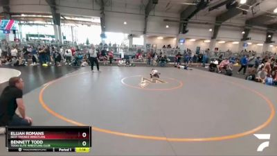 49 lbs Semifinal - Elijah Romans, Best Trained Wrestling vs Bennett Todd, Texas Elite Wrestling Club