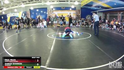 126 lbs Cons. Round 3 - Paul Milea, Ponte Vedra Sharks vs Darion Shannon, Somerset