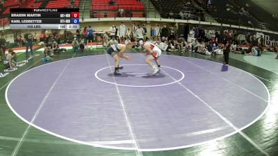 155 lbs Braidin Martin, Alaska 1 HS Boys vs Karl Ledbetter, Utah 1 HS Boys