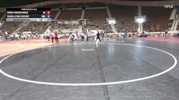 124 lbs Quarterfinal - Eden Hernandez, Unattached vs Kara-lynn Dover, Roundtree Wrestling Academy