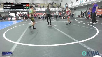 98 lbs 2nd Place - Hudson Glover, Team Tulsa Wrestling Club vs Mylz Oft, Sallisaw Takedown Club