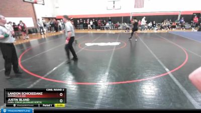 182 lbs Cons. Round 2 - Justin Bland, Carol Stream (GLENBARD NORTH) vs Landon Schickedanz, EDWARDVILLE (HS)