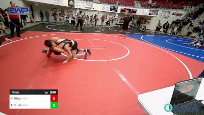 96 lbs Final - Kase King, Verdigris Youth Wrestling vs Tracker Smith, Salina Wrestling Club