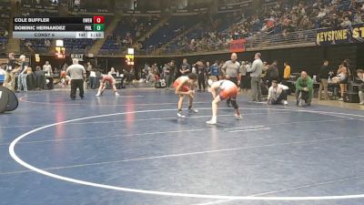 117 lbs Consy 6 - Cole Buffler, Owen J. Roberts vs Dominic Hernandez, Philadelphia
