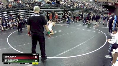 120 lbs Semis & 1st Wrestleback (8 Team) - Sage Steele, Iowa USA Red vs Xander Smith, Oklahoma Elite