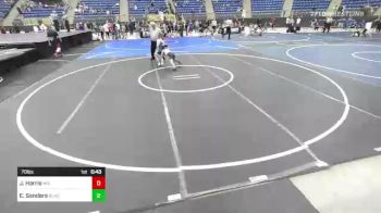 70 lbs Final - Jaxsen Harris, Mid Valley Wolves Wr Ac vs Elliott Sanders, BlackCat WC