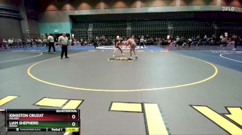 106 lbs Quarterfinal - Kingston Cruzat, Folsom vs Liam Shepherd, Burns