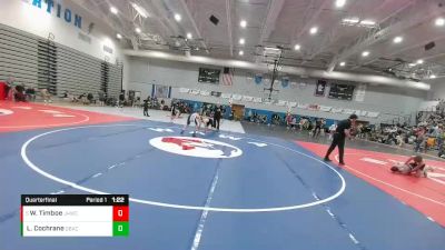 125 lbs Quarterfinal - Wyatt Timboe, Jackson Hole Wrestling Club vs Levi Cochrane, Greybull Basin Athletic Club
