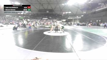 Boys 1B/2B 113 Champ. Round 2 - Micah Rocha, Northwest Christian (Colbert) vs Sam Kaltenbach, Liberty Bell