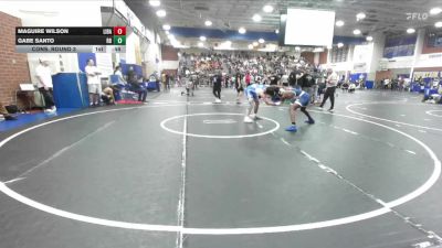 144 lbs Cons. Round 3 - Gabe Santo, Rancho Bernardo vs Maguire Wilson, Liberty (Bakersfield)