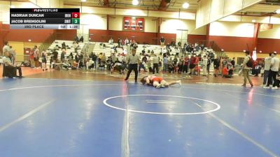 285 lbs 3rd Place - Hadrian Duncan, Iron Faith Wrestling vs Jacob Brengolini, Smittyâ??s Wrestling Barn