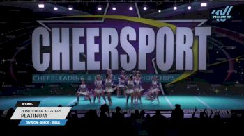 Zone Cheer All-Stars - Platinum [2023 L4 Senior - Small] 2023 CHEERSPORT National All Star Cheerleading Championship