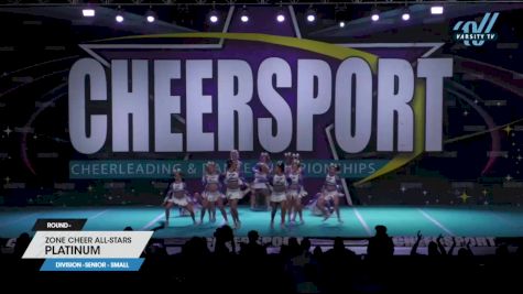 Zone Cheer All-Stars - Platinum [2023 L4 Senior - Small] 2023 CHEERSPORT National All Star Cheerleading Championship