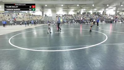 45 lbs Champ. Round 1 - Clark Ballay, McMinn Tribe vs Hudson Barnes, Crater City Bucks