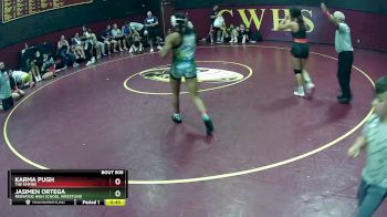 126 lbs Cons. Round 3 - Karma Pugh, The Empire vs Jasimen Ortega, Redwood High School Wrestling