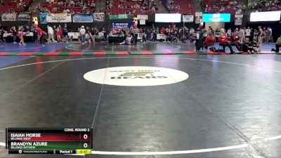 AA - 145 lbs Cons. Round 2 - Isaiah Morse, Billings West vs Brandyn Azure, Billings Skyview