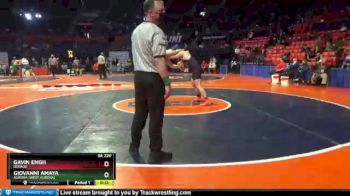 3 lbs Cons. Round 2 - Giovanni Amaya, Aurora (West Aurora) vs Gavin Engh, DeKalb