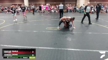 170 lbs Round 3 - Shaylee Temple, Unattached vs Hannah Crowe, Mat Monstars