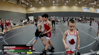 64 lbs Round 4 (10 Team) - Arman Bassiri, Capital City WC vs John Cambra, Mat Assassins