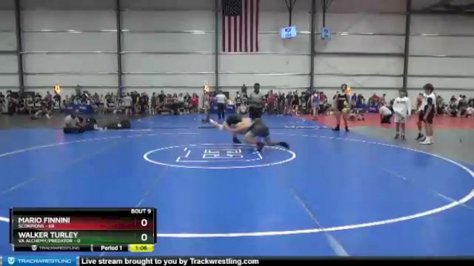 140 lbs Round 3 (6 Team) - Mario Finnini, Scorpions vs Walker Turley ...