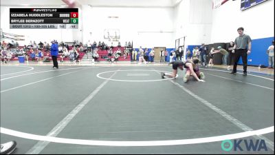 100-105 lbs Rr Rnd 2 - Izzabela Huddleston, Skiatook Youth Wrestling vs Brylee Bernzott, Weatherford Youth Wrestling